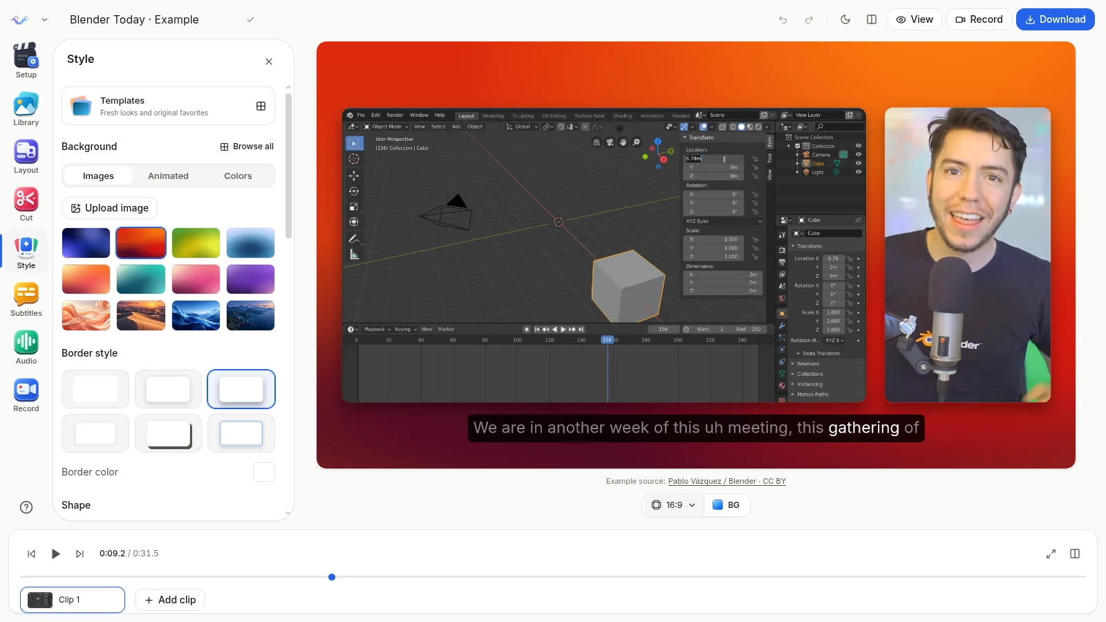 A free screen recorder for demos, tutorials and quick updates